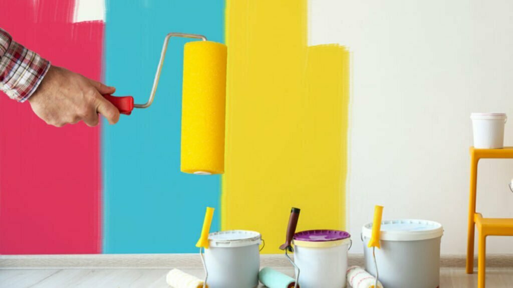 cat tembok dalam ruangan