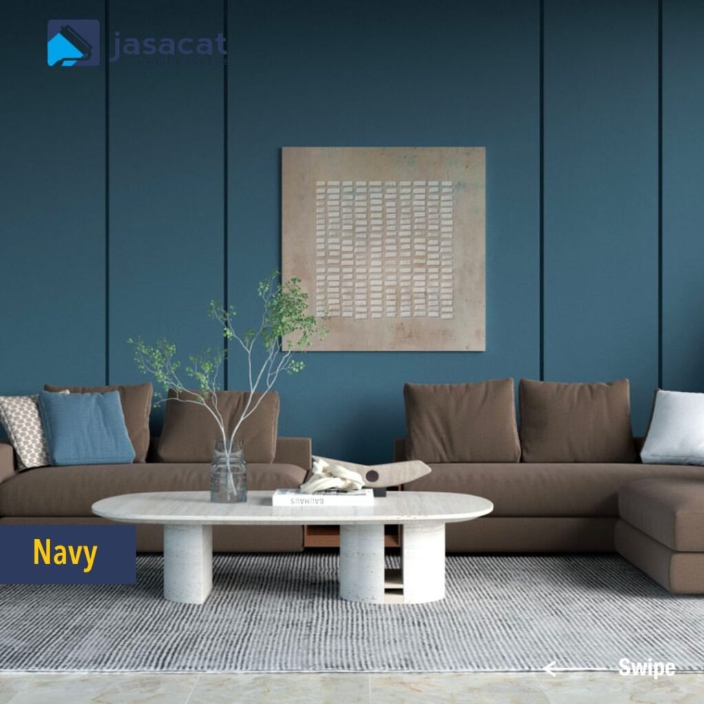 Warna Dinding untuk Furniture Cokelat