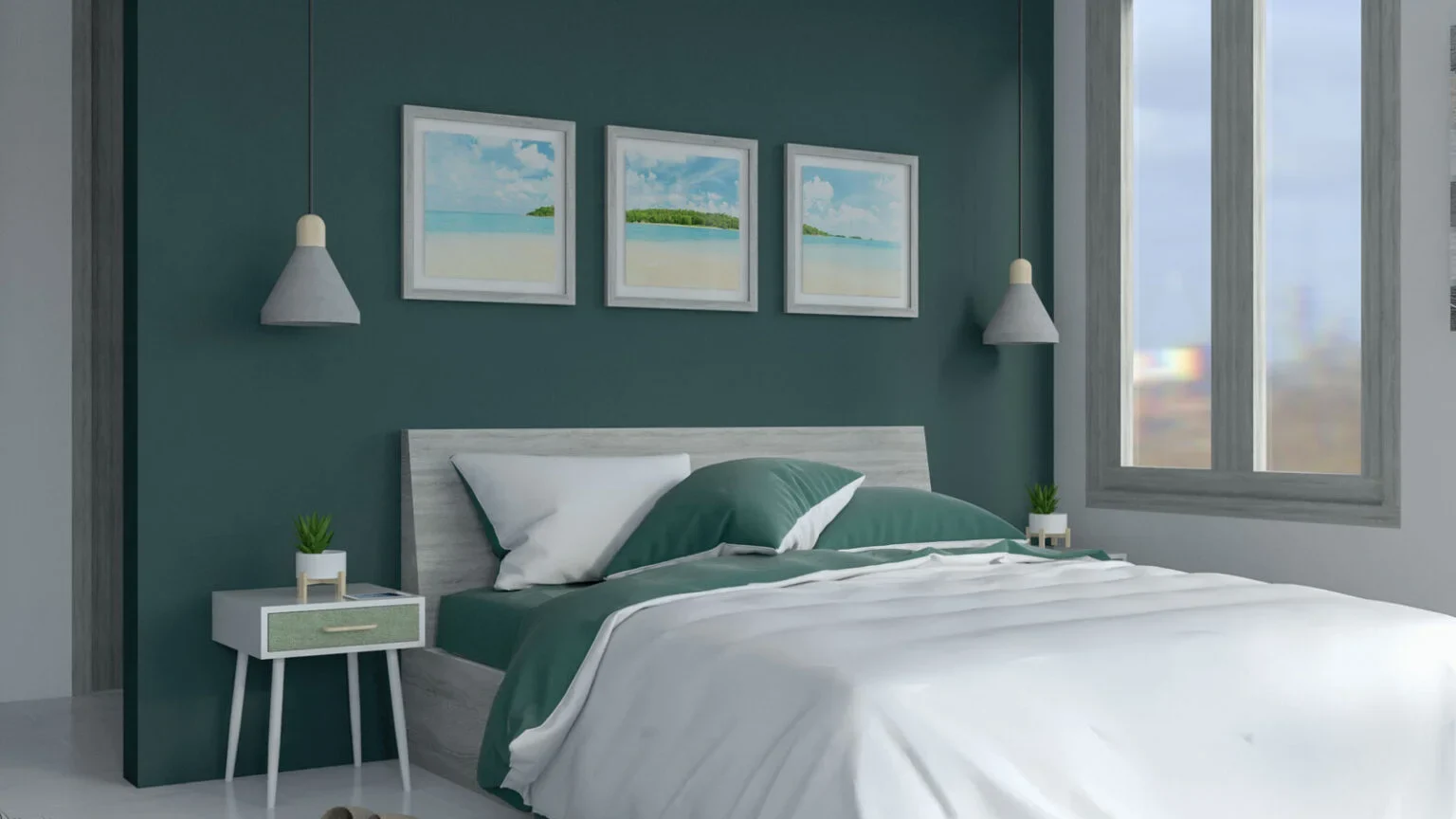 Warna Hijau Dinding Kamar