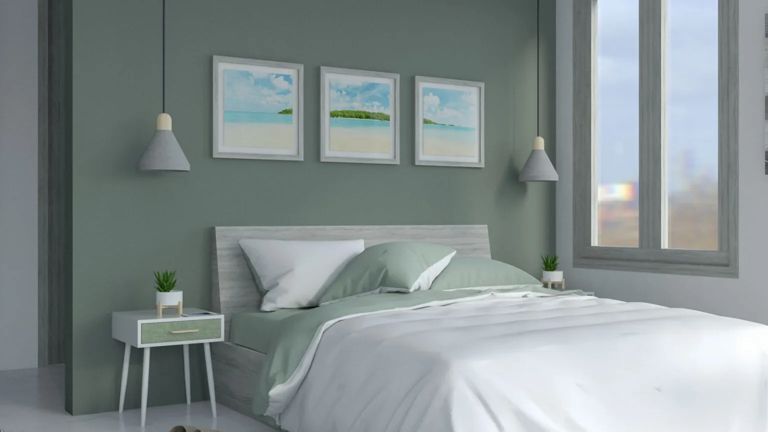 Warna Hijau Dinding Kamar