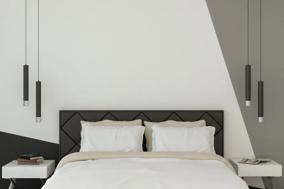 pengecatan dinding geometris