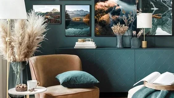 Ruang Tengah Warna Hijau