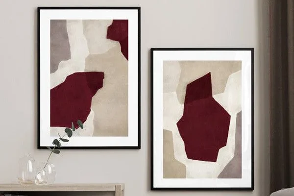 Kombinasi Maroon dan Beige