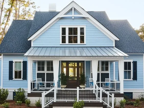 Kombinasi Biru dan Putih