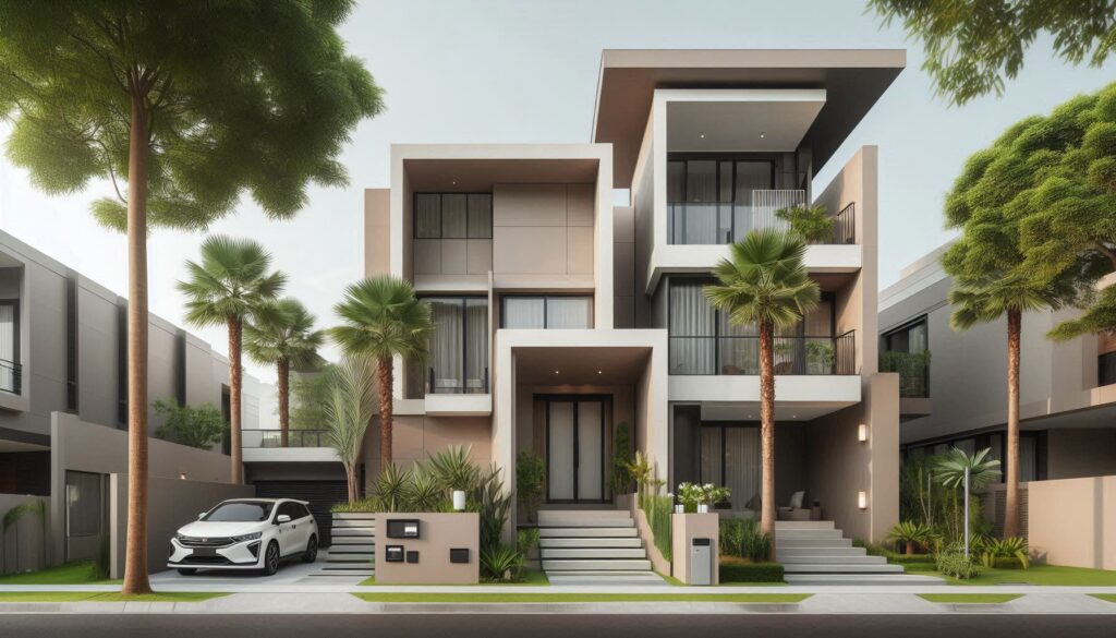 warna cat depan rumah yang elegan