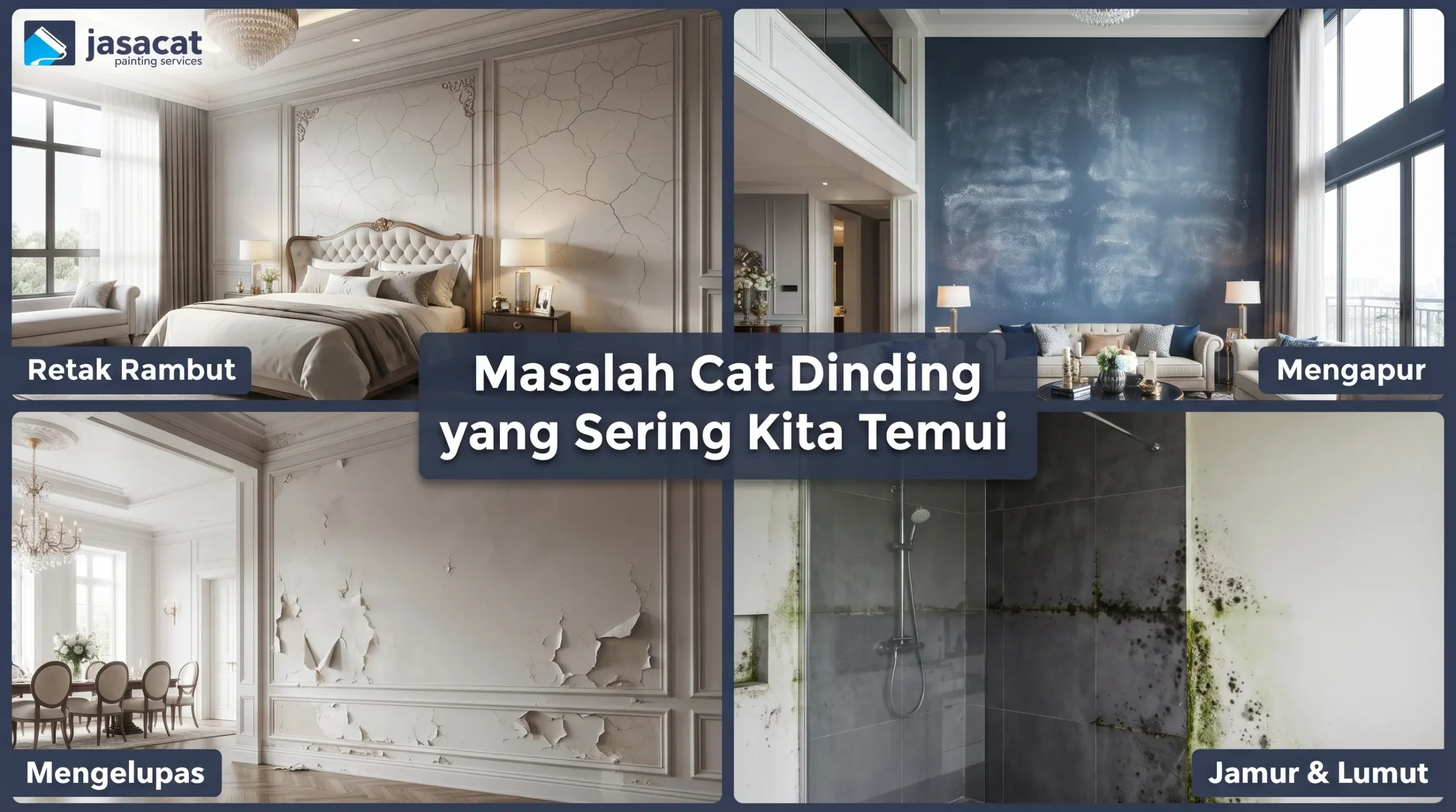 Masalah Cat Dinding yang Sering Kita Temui