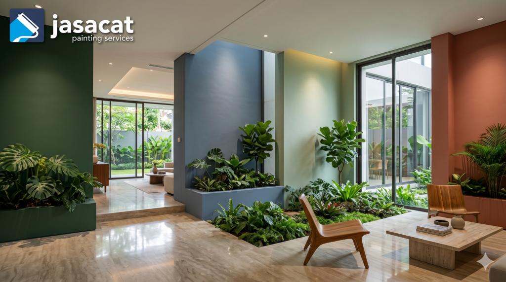 Pengecatan elegan rumah Gunawarman