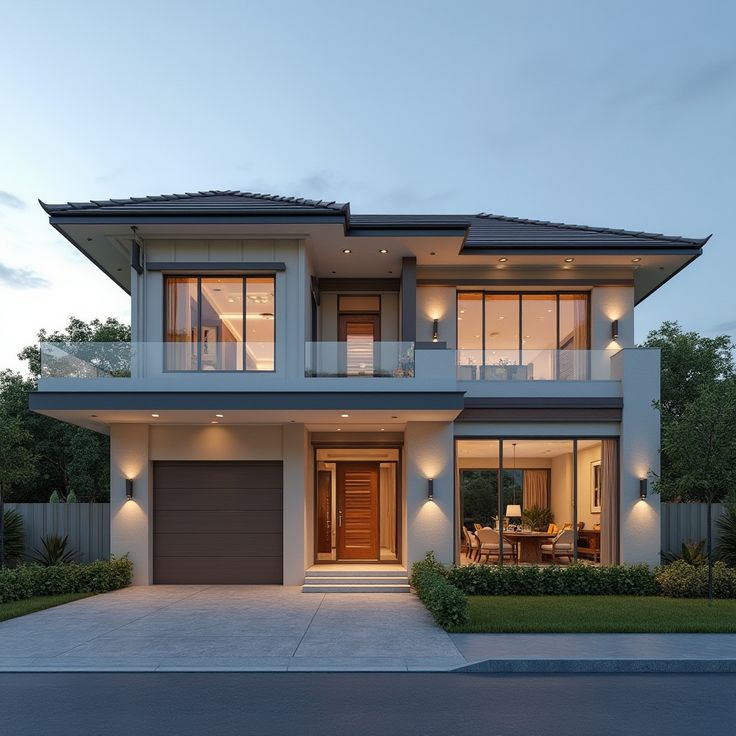 Cat Rumah Kontemporer The Mozia BSD, Simpel tapi Berkelas