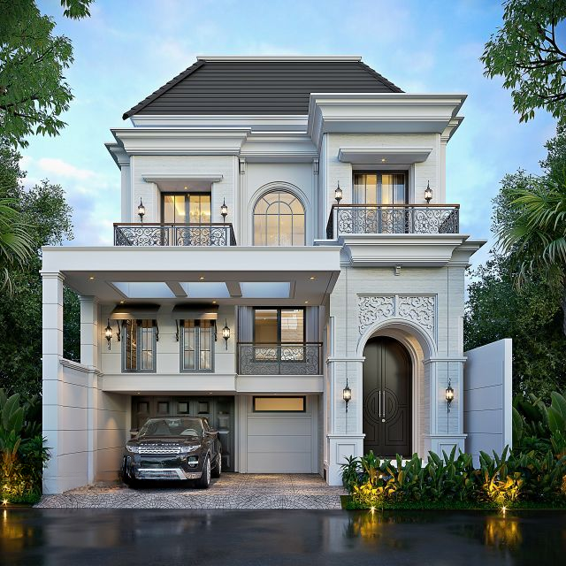 Pengecatan Rumah Tiga Lantai di Kampung Rambutan