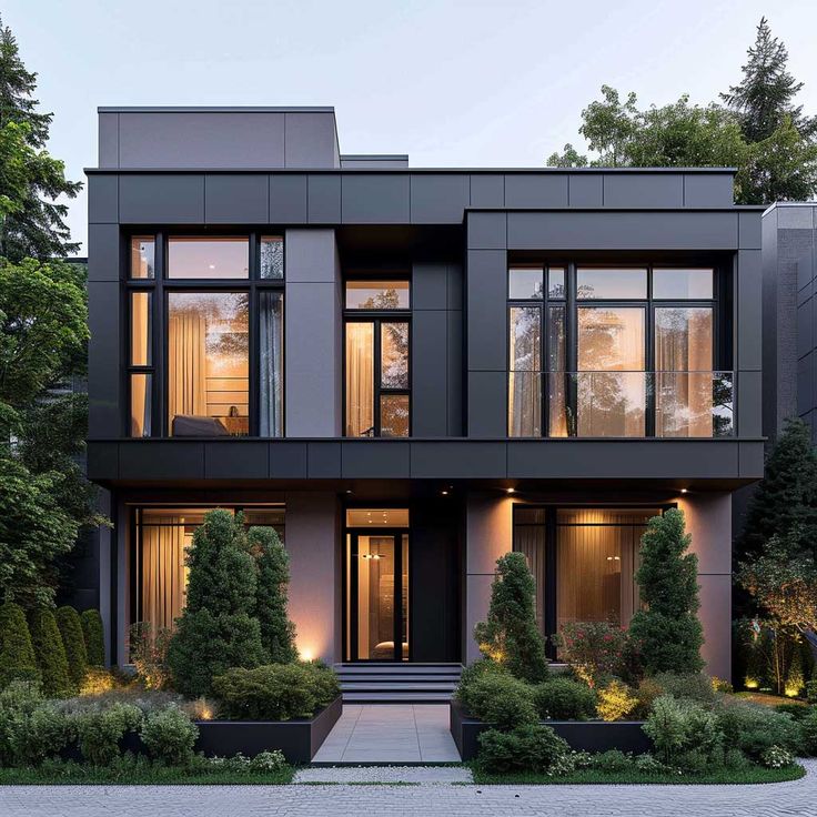 Eksterior Rumah Bekasi Barat dalam Palet Monokrom Modern