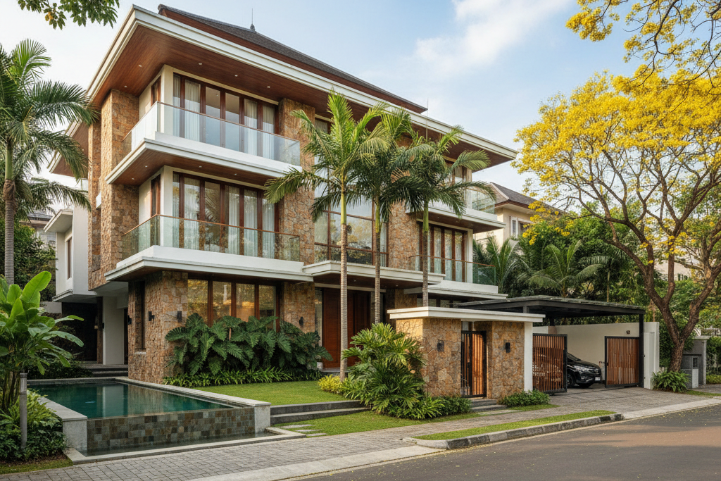 Pengecatan Eksterior Kebayoran dengan Warna Premium