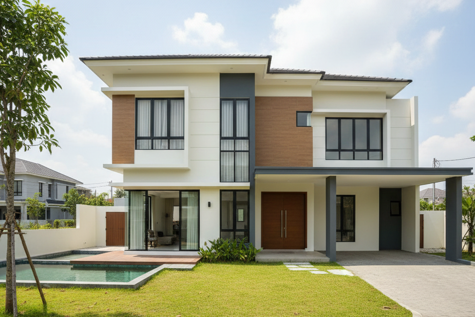 cat eksterior Kemang Pratama