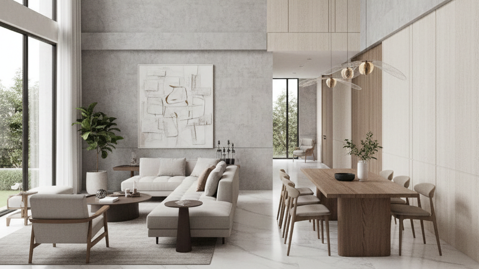 Cat Tekstur Modern BSD City dengan Hasil Estetik