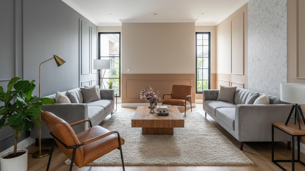 Cat interior mewah Bintaro