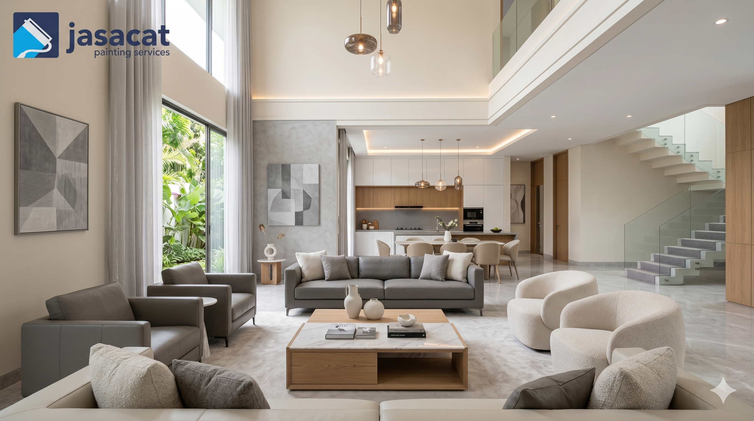 Cat Premium Kebayoran Baru Bergaya Modern