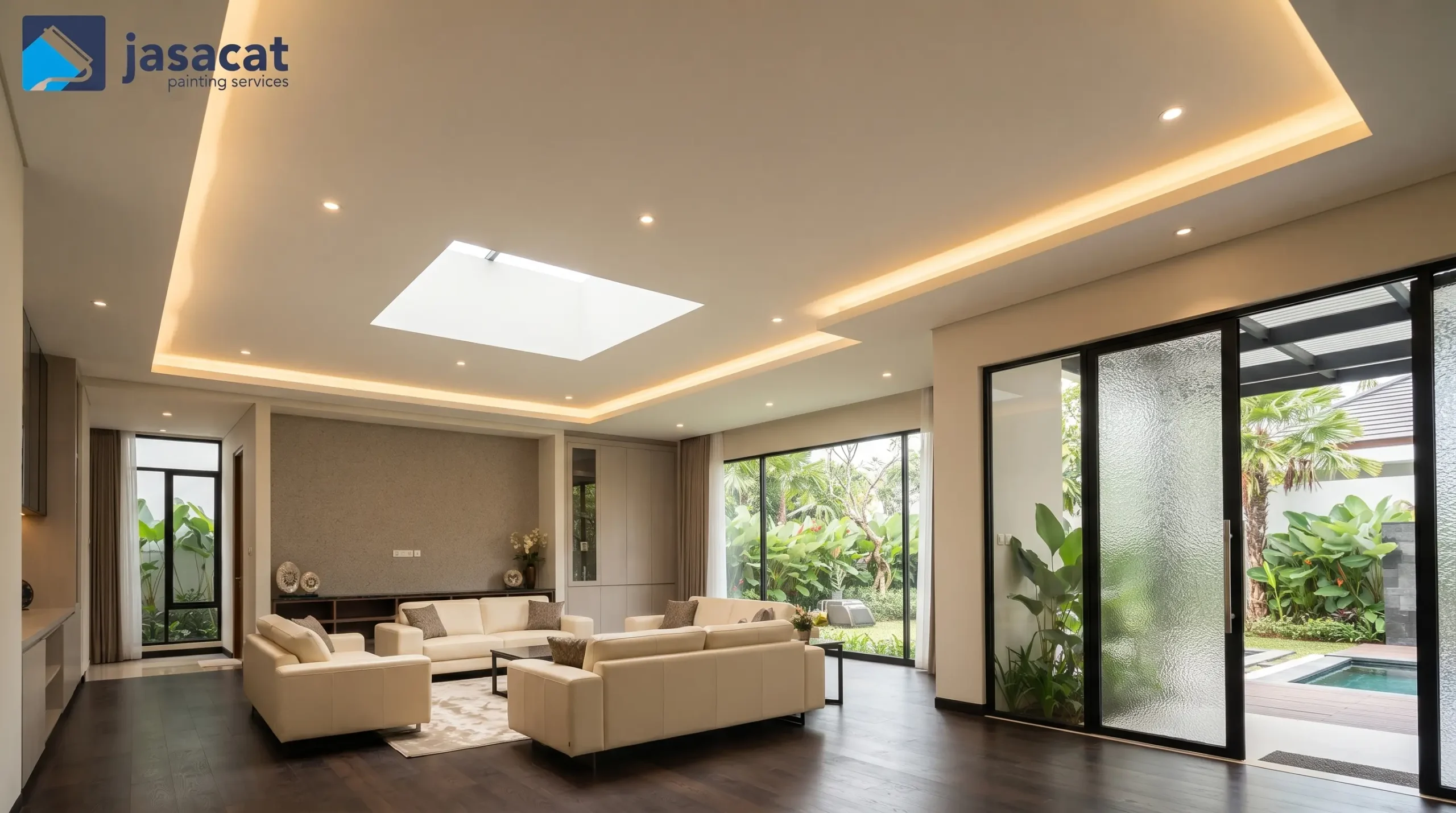 Jasa Cat Plafon Rumah Premium Modern untuk Interior Mewah