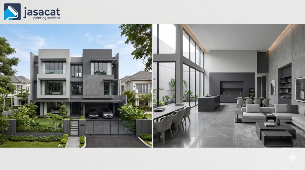 Jasa cat rumah PIK luxury