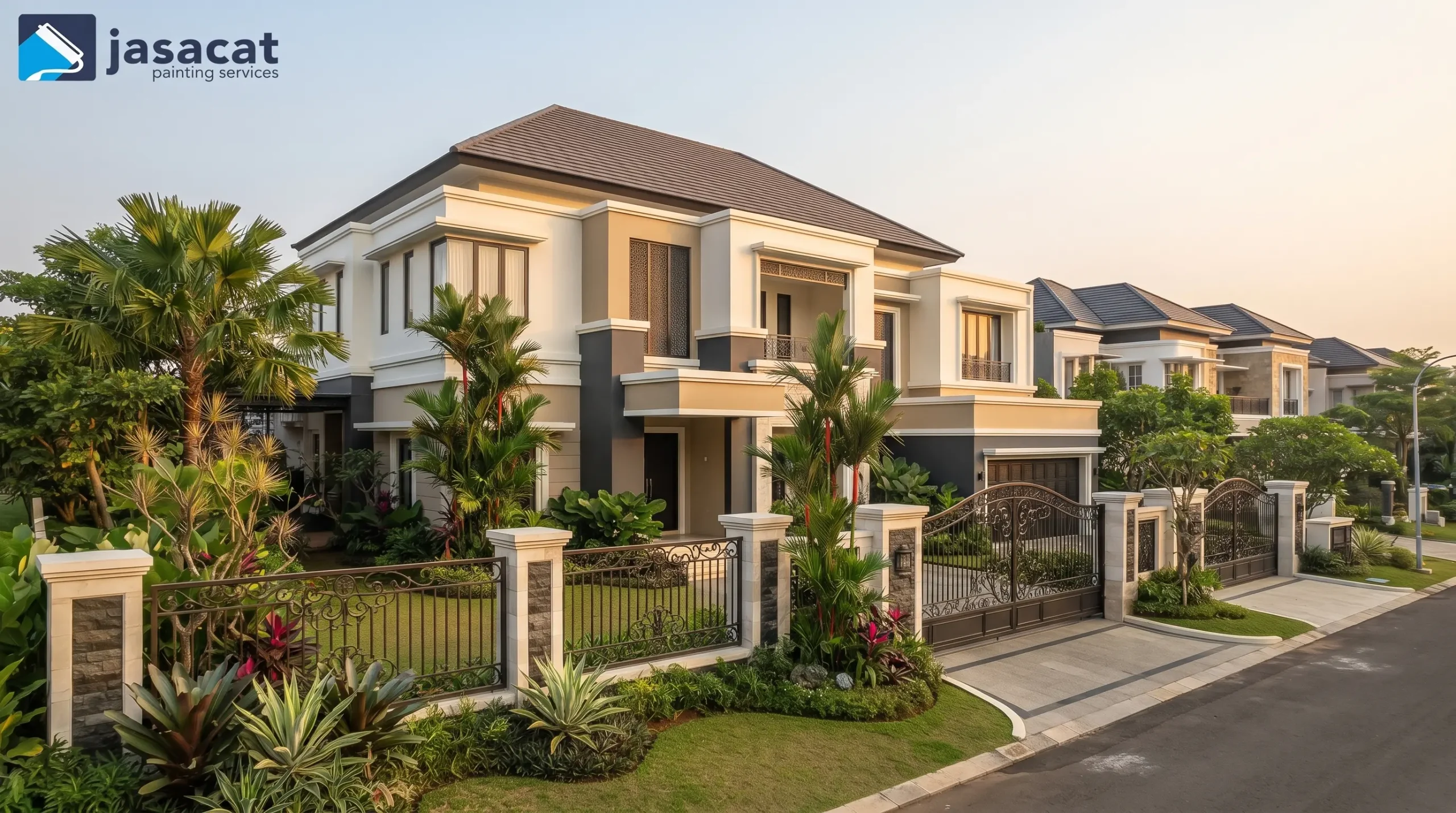 Jasa Cat Eksterior Blok M dengan Finishing Eksklusif