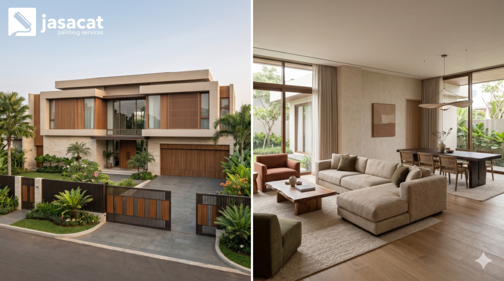 Jasa cat rumah PIK luxury