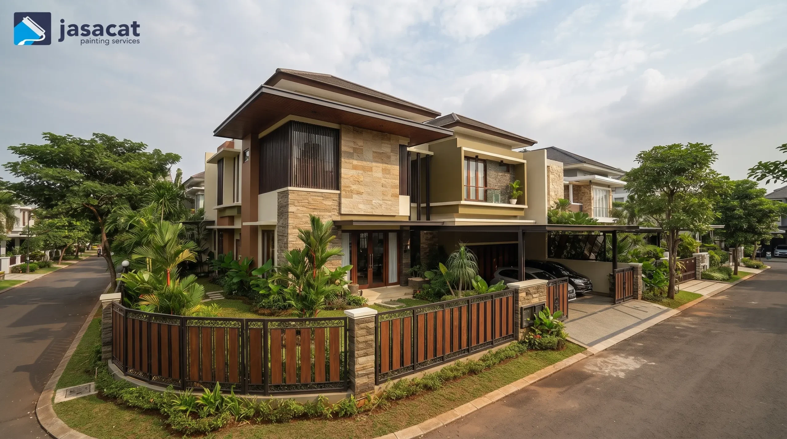 Jasa Cat Rumah BSD Bergaya Modern