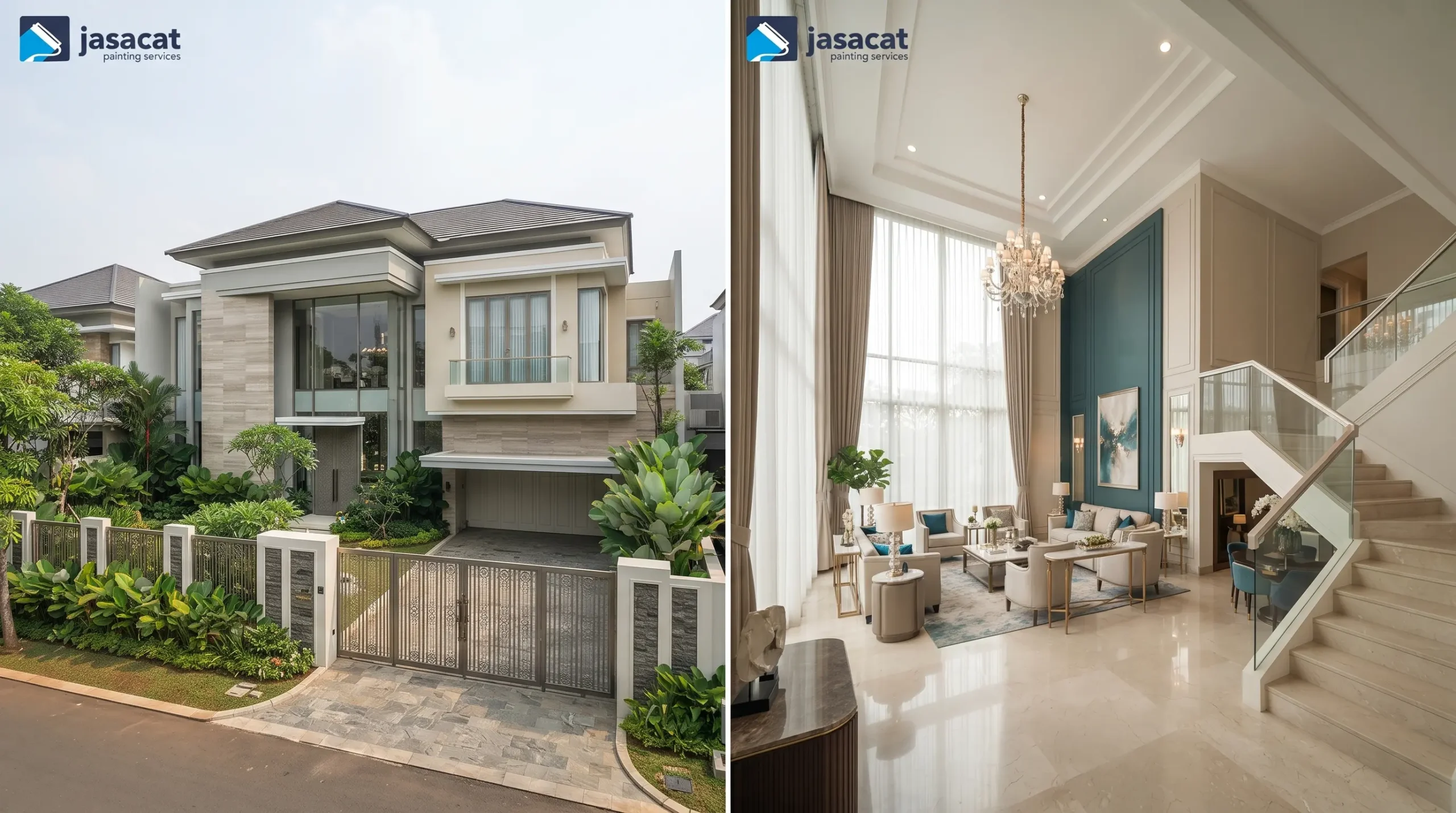 Jasa pengecatan rumah mewah