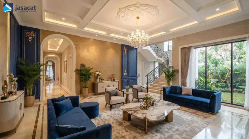Pengecatan Plafon Rumah Besar