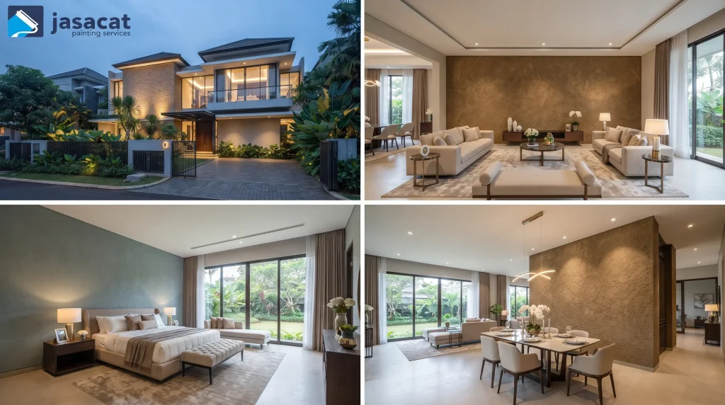 Jasa pengecatan rumah modern elegan