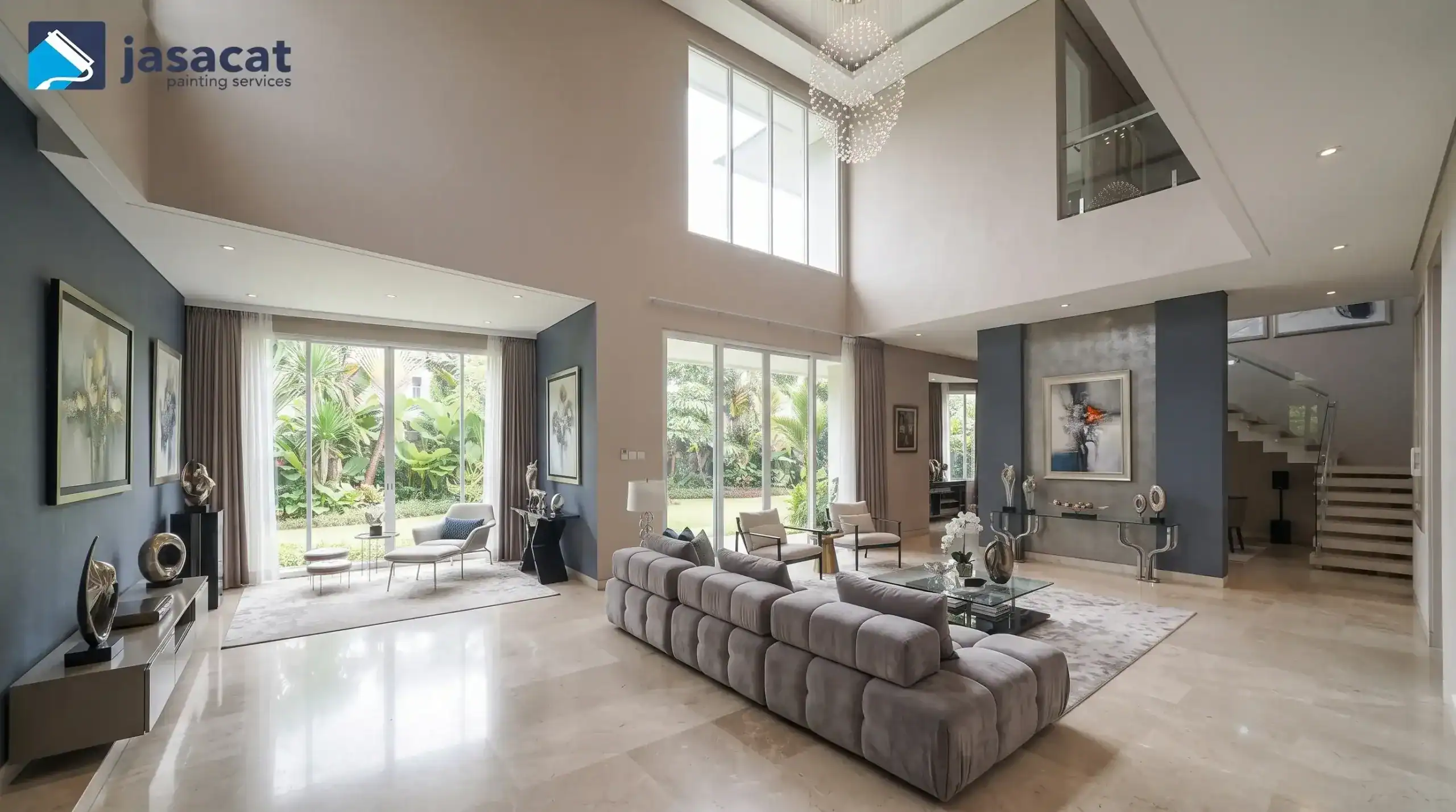 Pengecatan Interior Pondok Indah Bergaya Modern