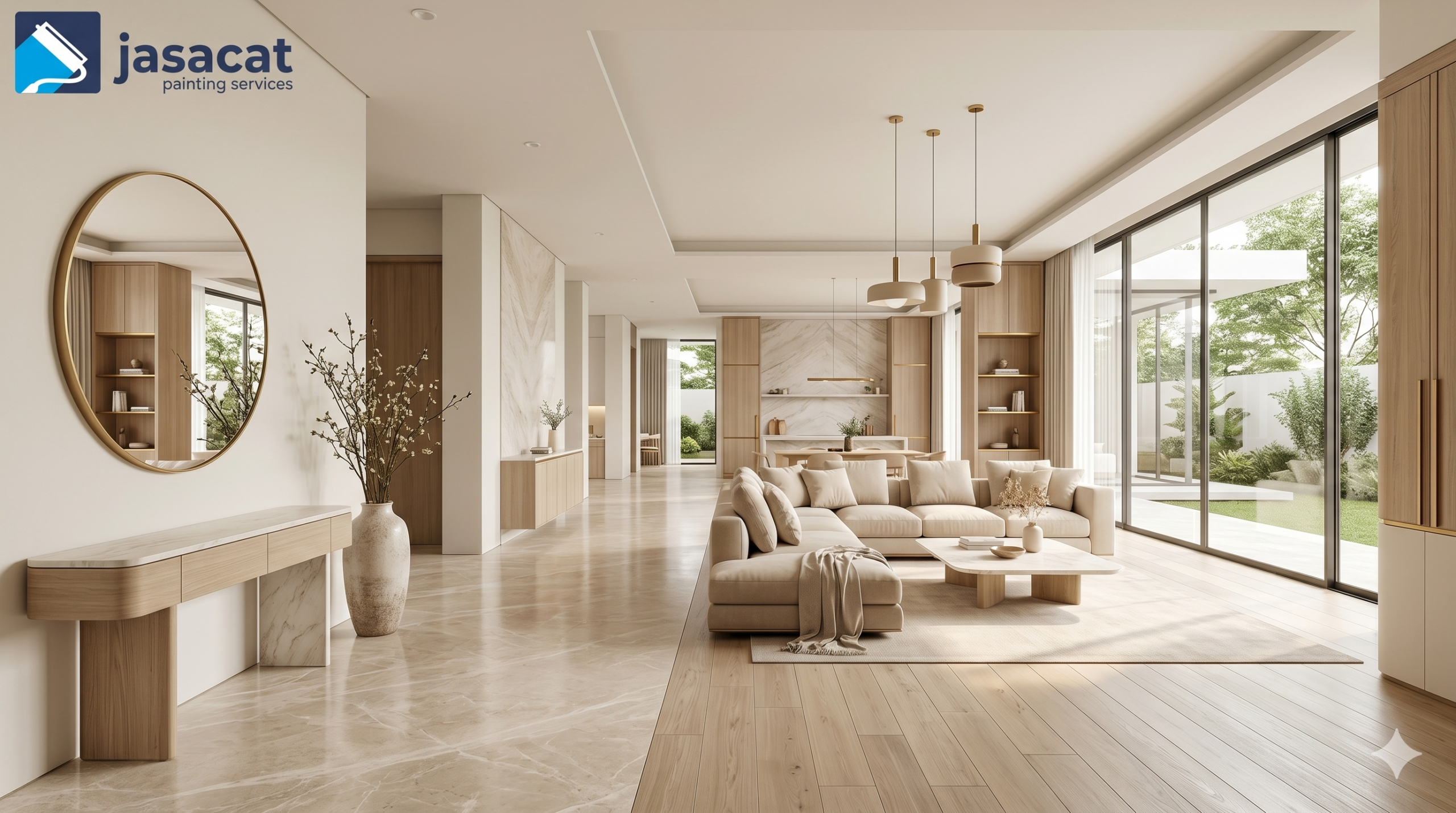 Cat interior Pondok Cina Modern & Elegan