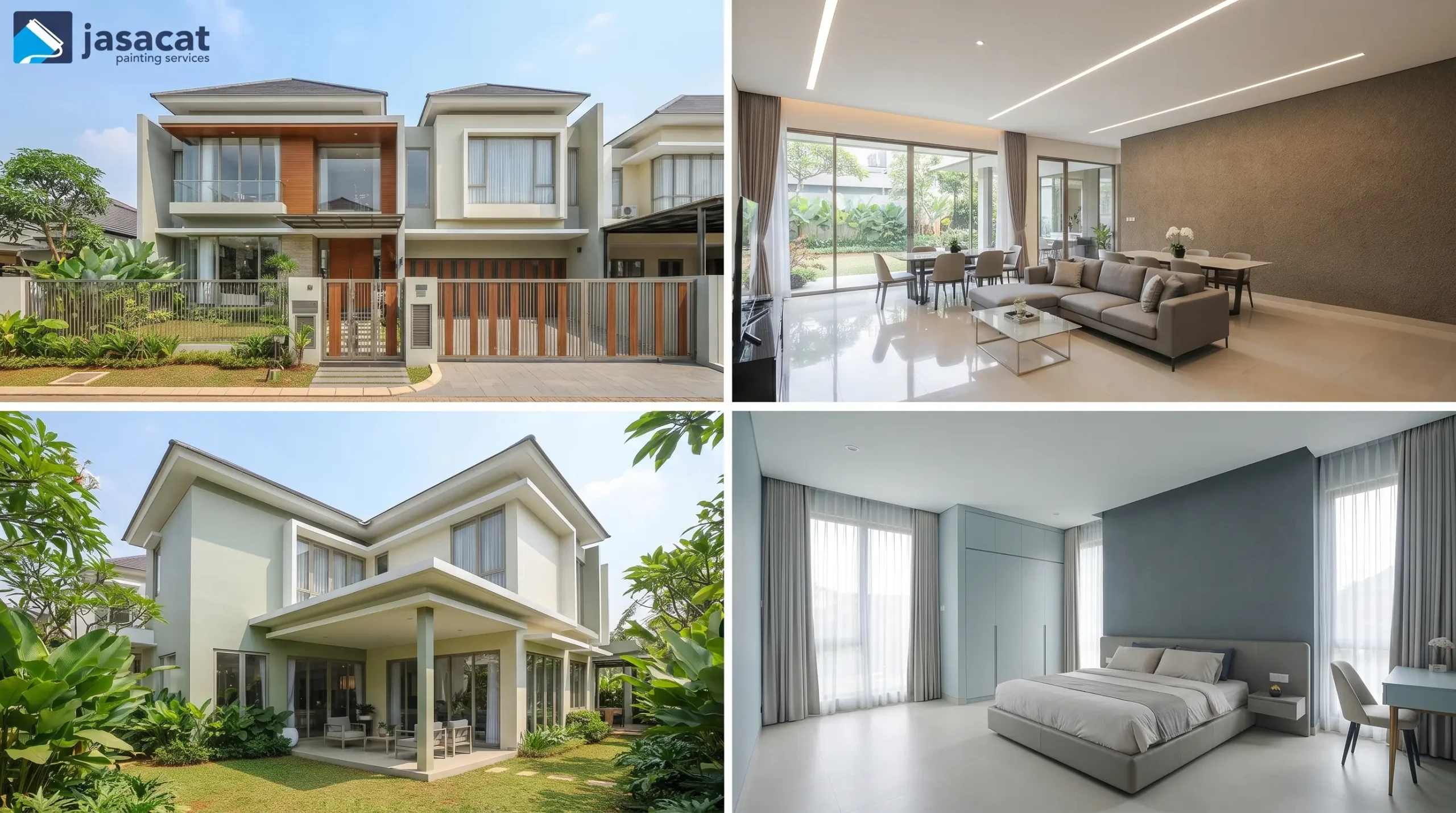 Jasa Cat Rumah Modern Bogor Clean dan Estetik