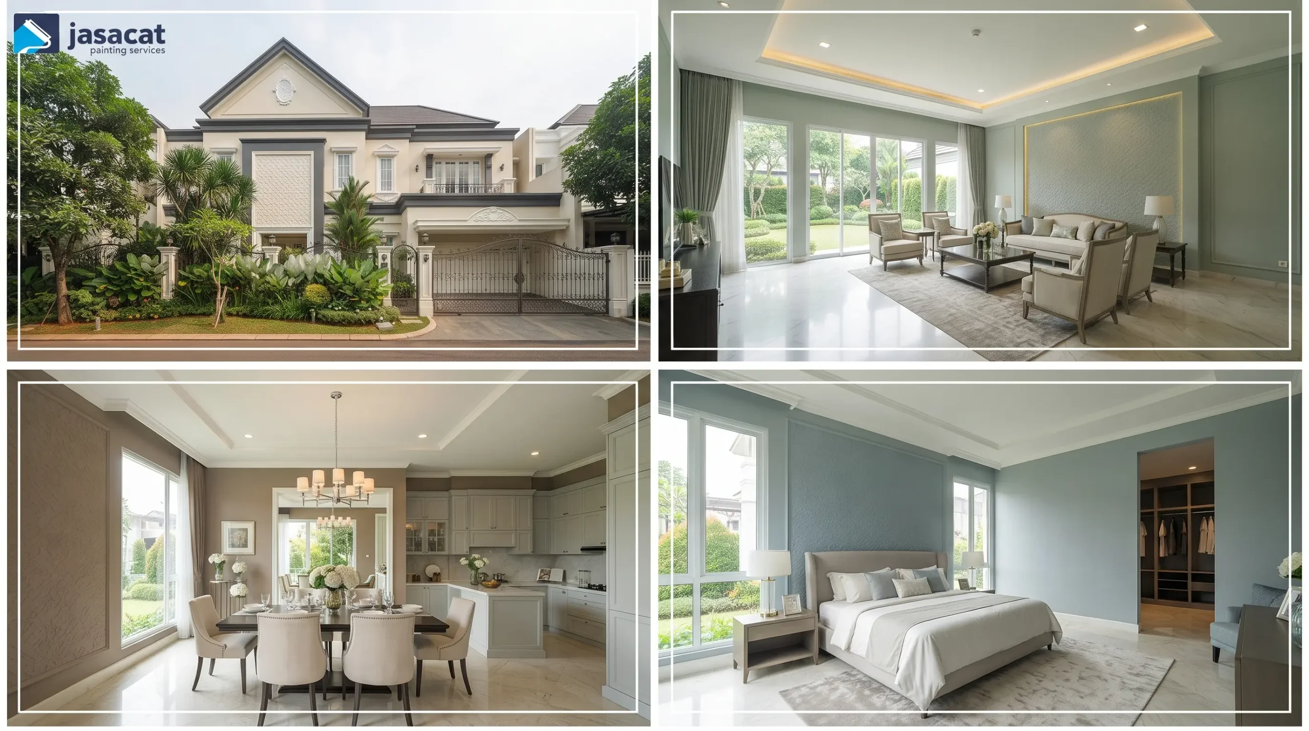 Warna Kalem dari Layanan Cat Rumah Elite Kukusan Depok