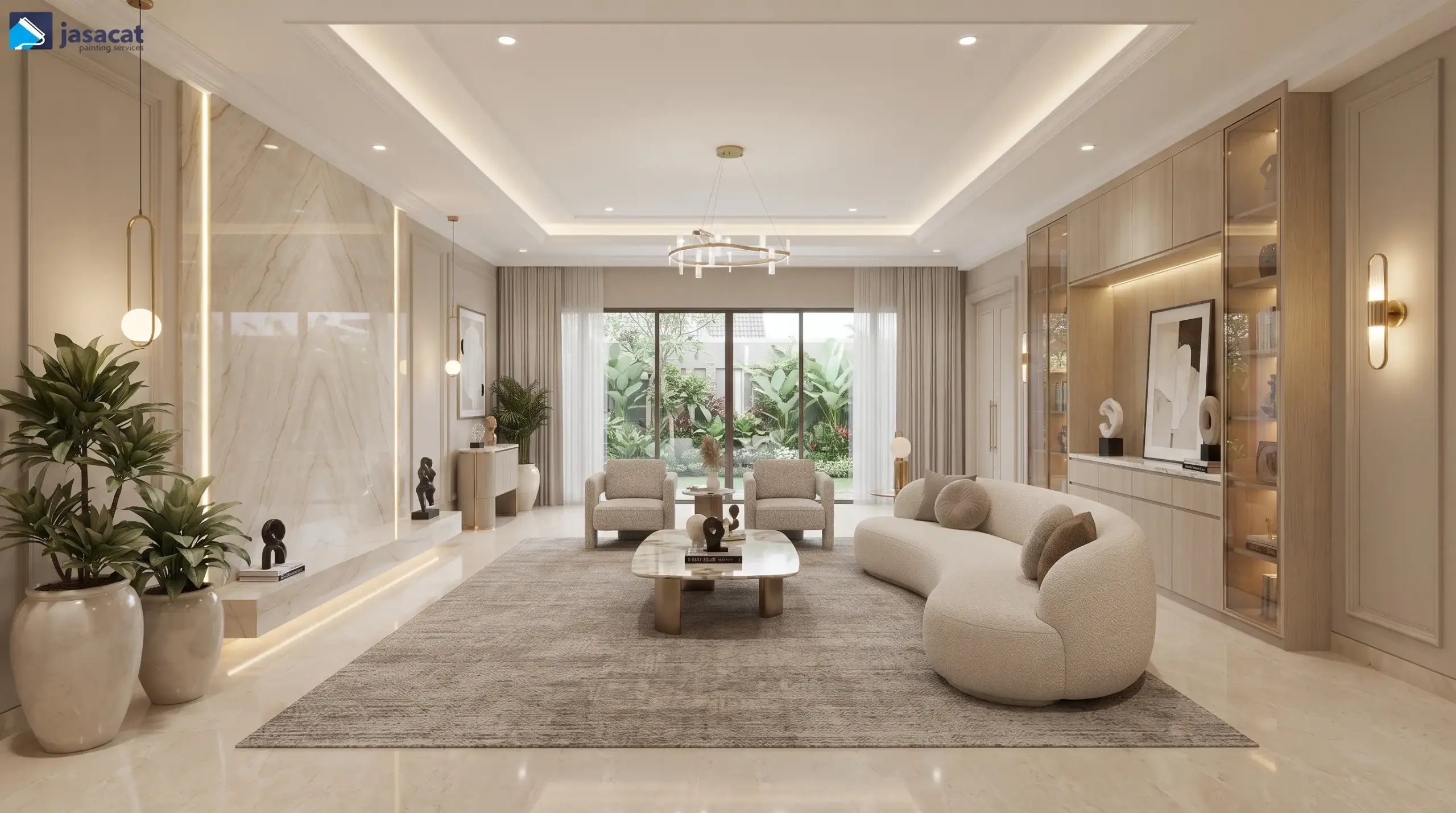 Jasa Cat Plafon Per Meter untuk Rumah Premium