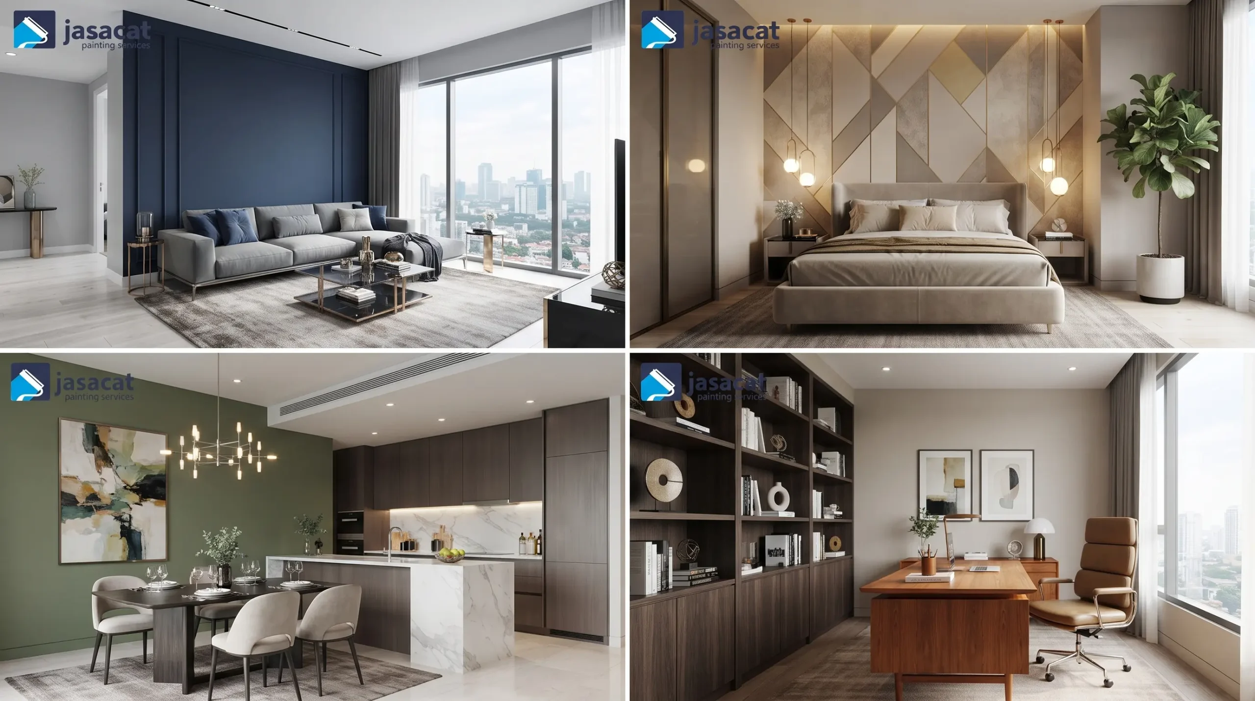 Jasa Pengecatan Dinding Apartemen Modern