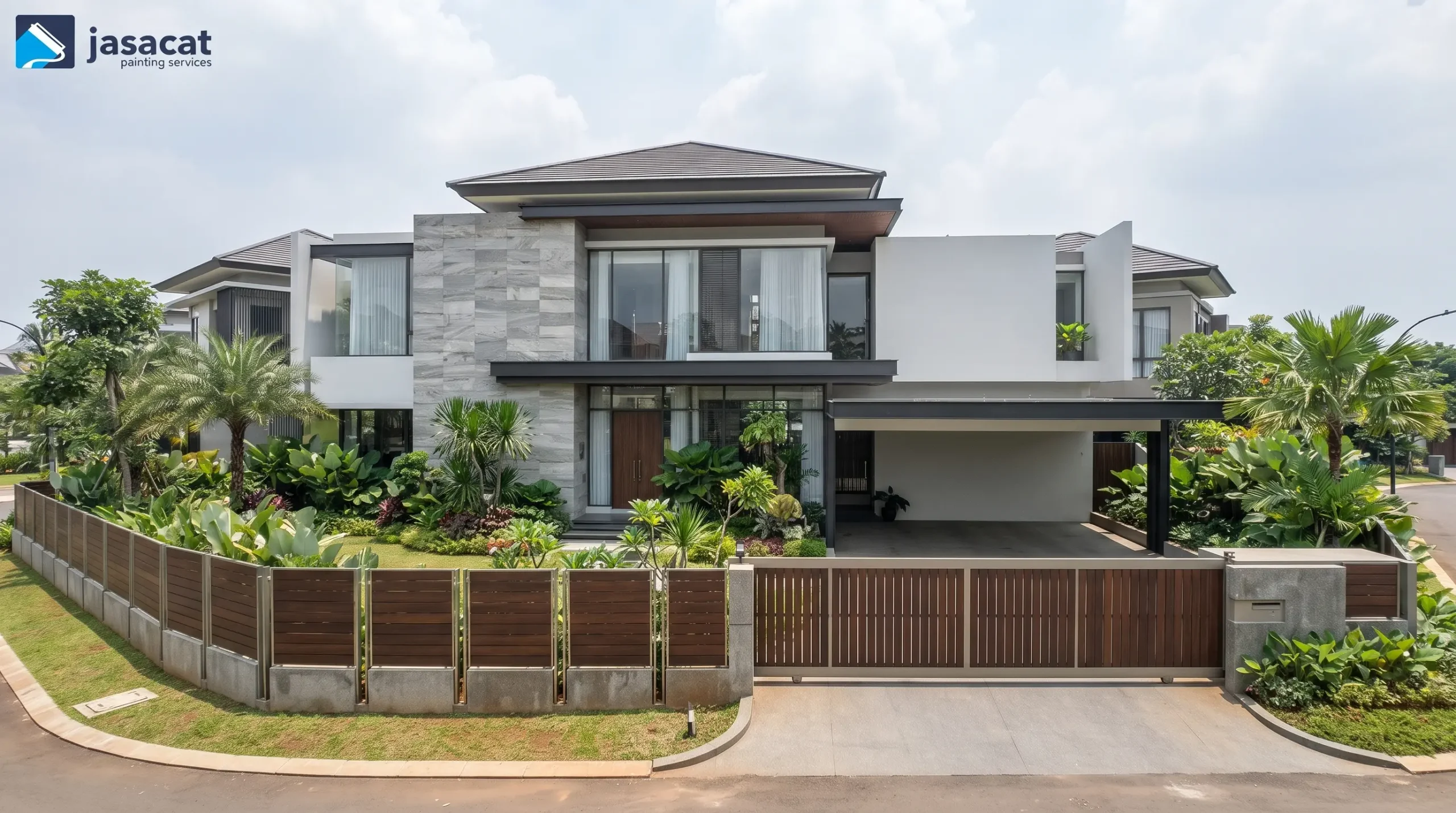 Pengecatan Rumah Kukusan Baru untuk Desain Elegan