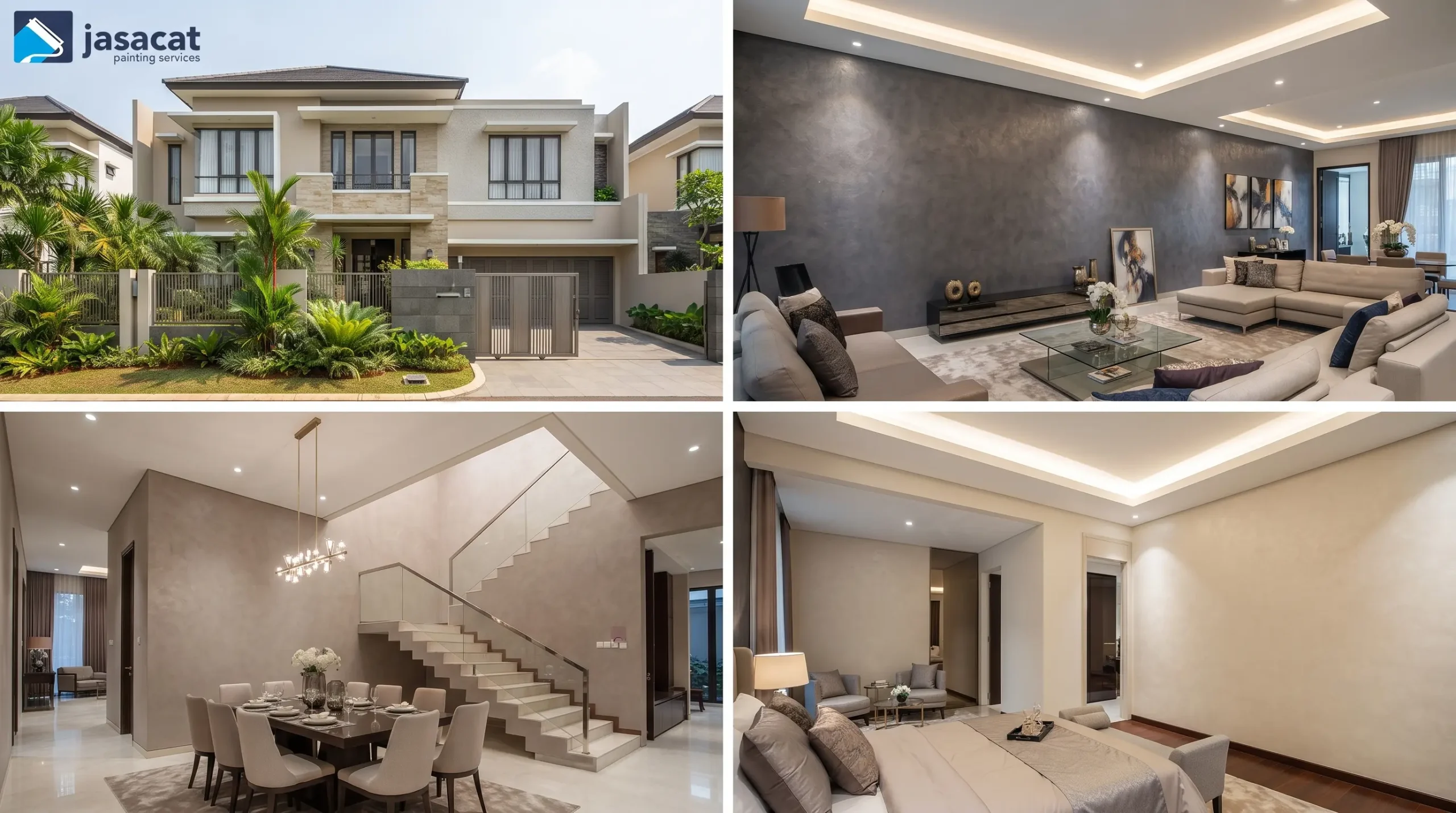 Jasa Cat Tembok Rumah Luxury Finishing Premium