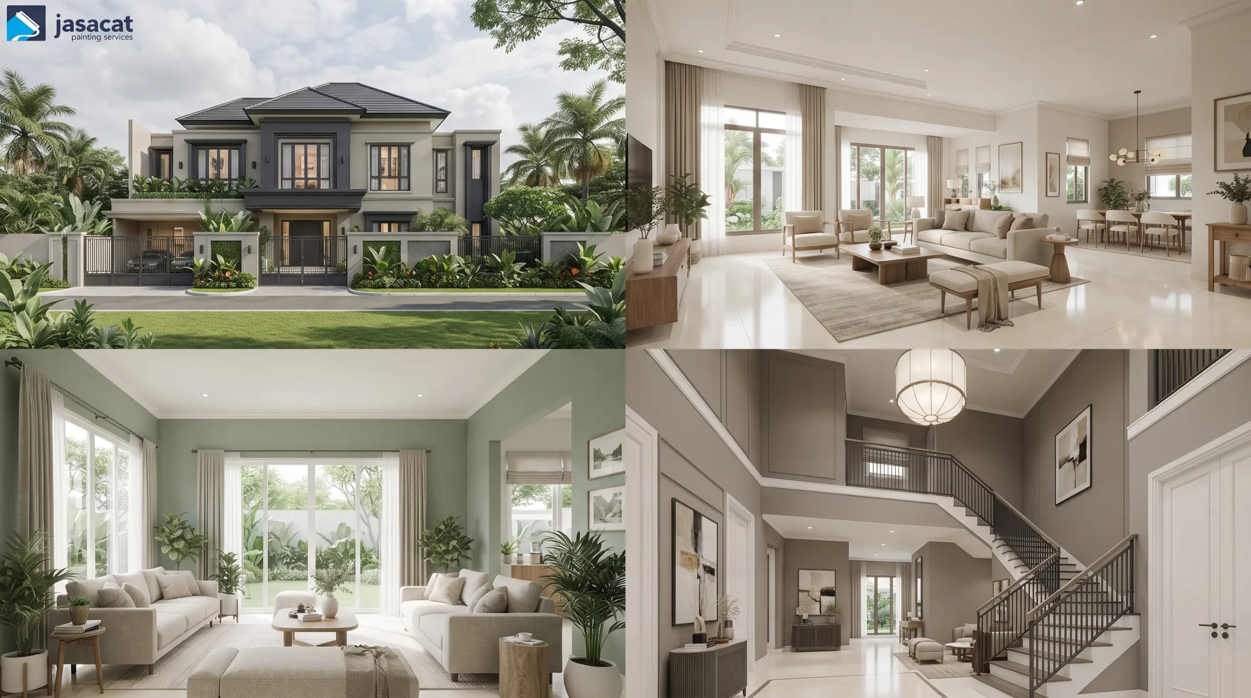 Palet Warna Rumah Kontemporer ala Hunian Premium Jakarta