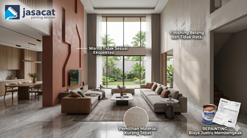 Jasa pengecatan dinding rumah mewah