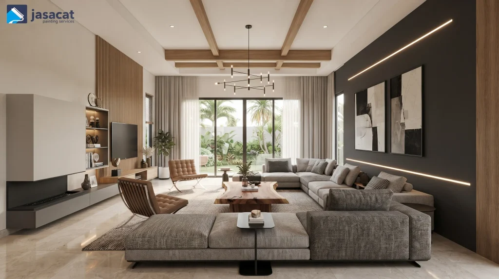 Jasa cat rumah luxury modern