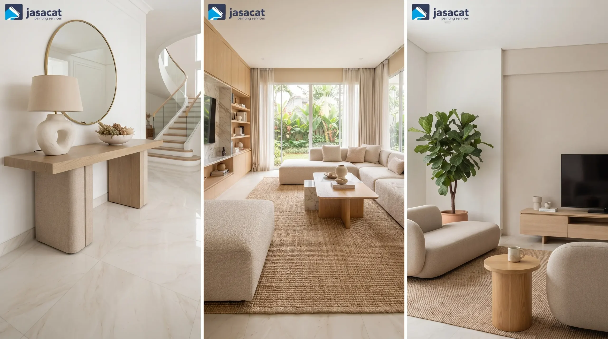 Rumah Putih Bergaya Luxury yang Timeless