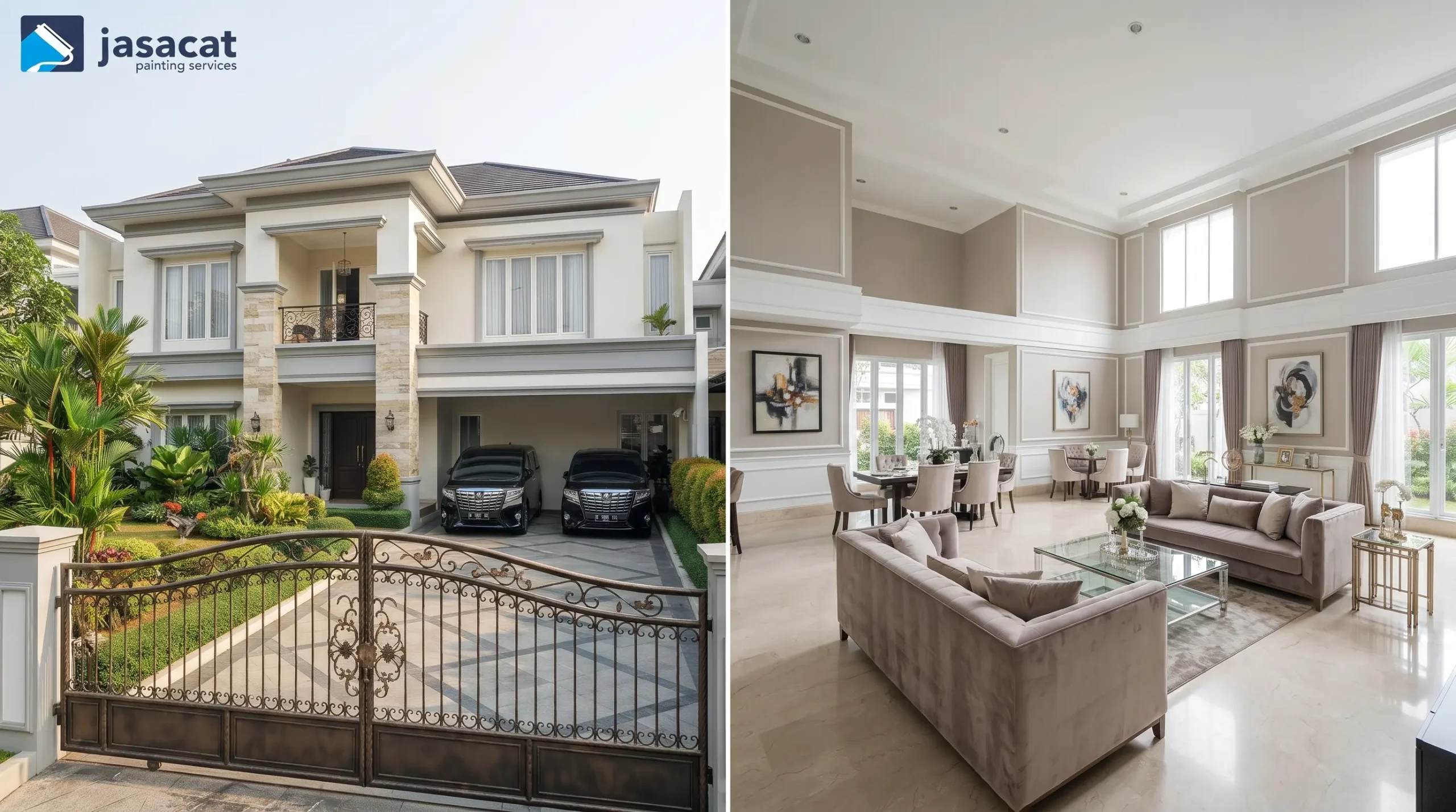 Pengecatan Rumah Besar Cipinang yang Dikerjakan oleh Ahli Profesional