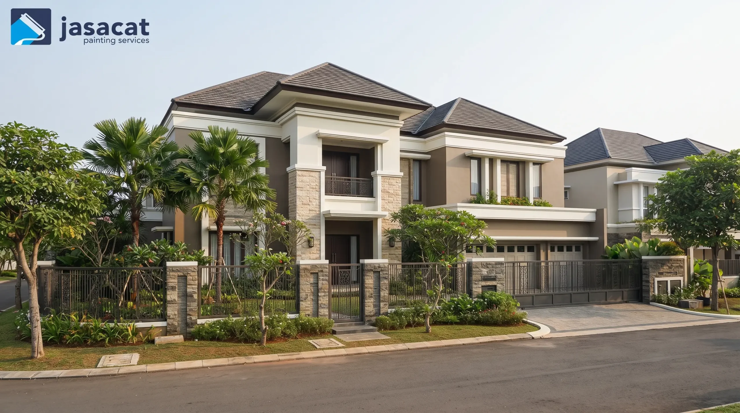 Pengecatan Eksterior Rasuna Said dengan Warna Premium