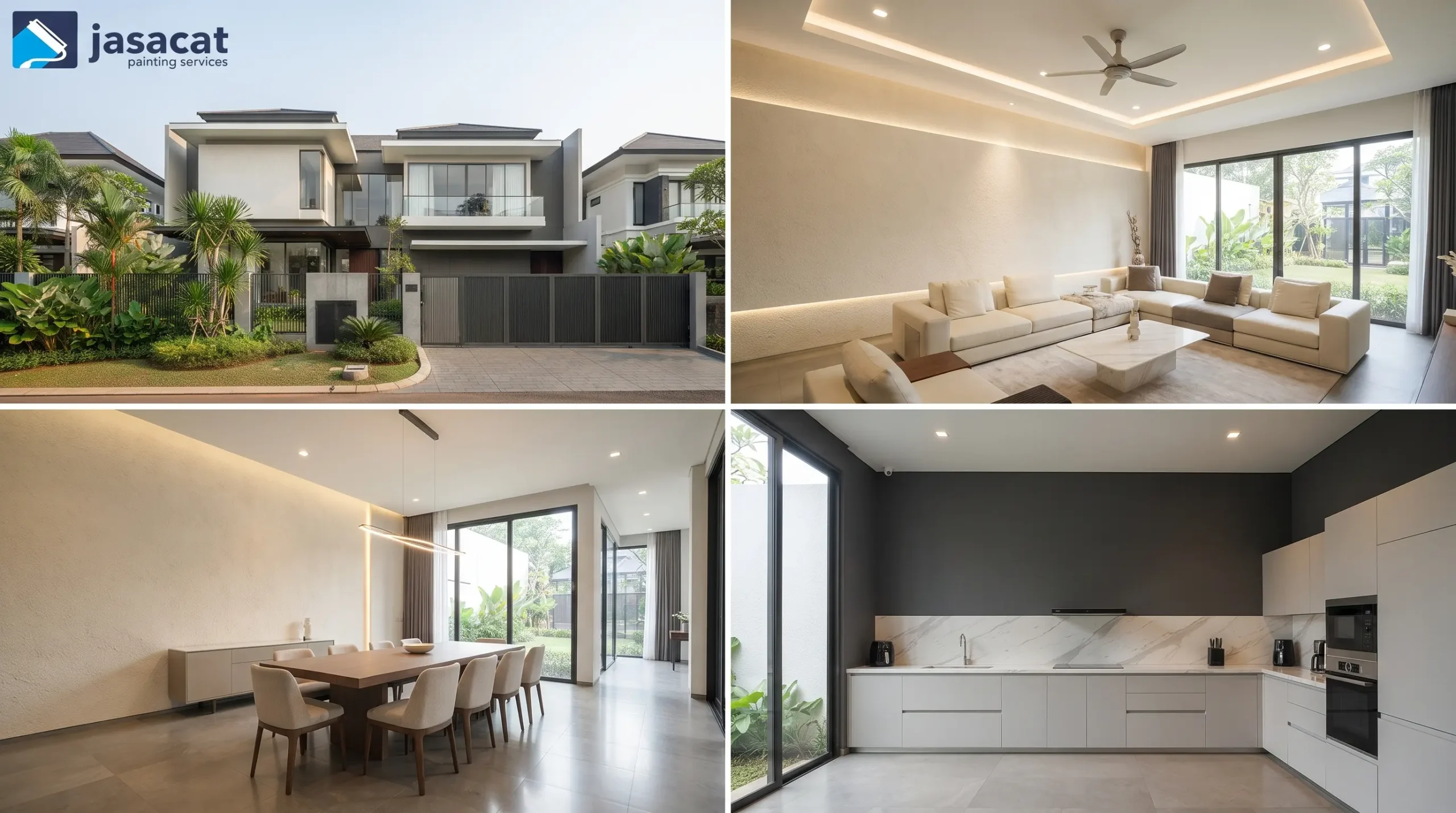 Kemewahan Minimalis untuk Cat Rumah Kemang Mansion