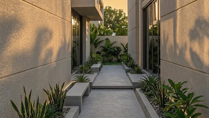 Silica Stone Light Grey untuk Taman Modern Minimalis