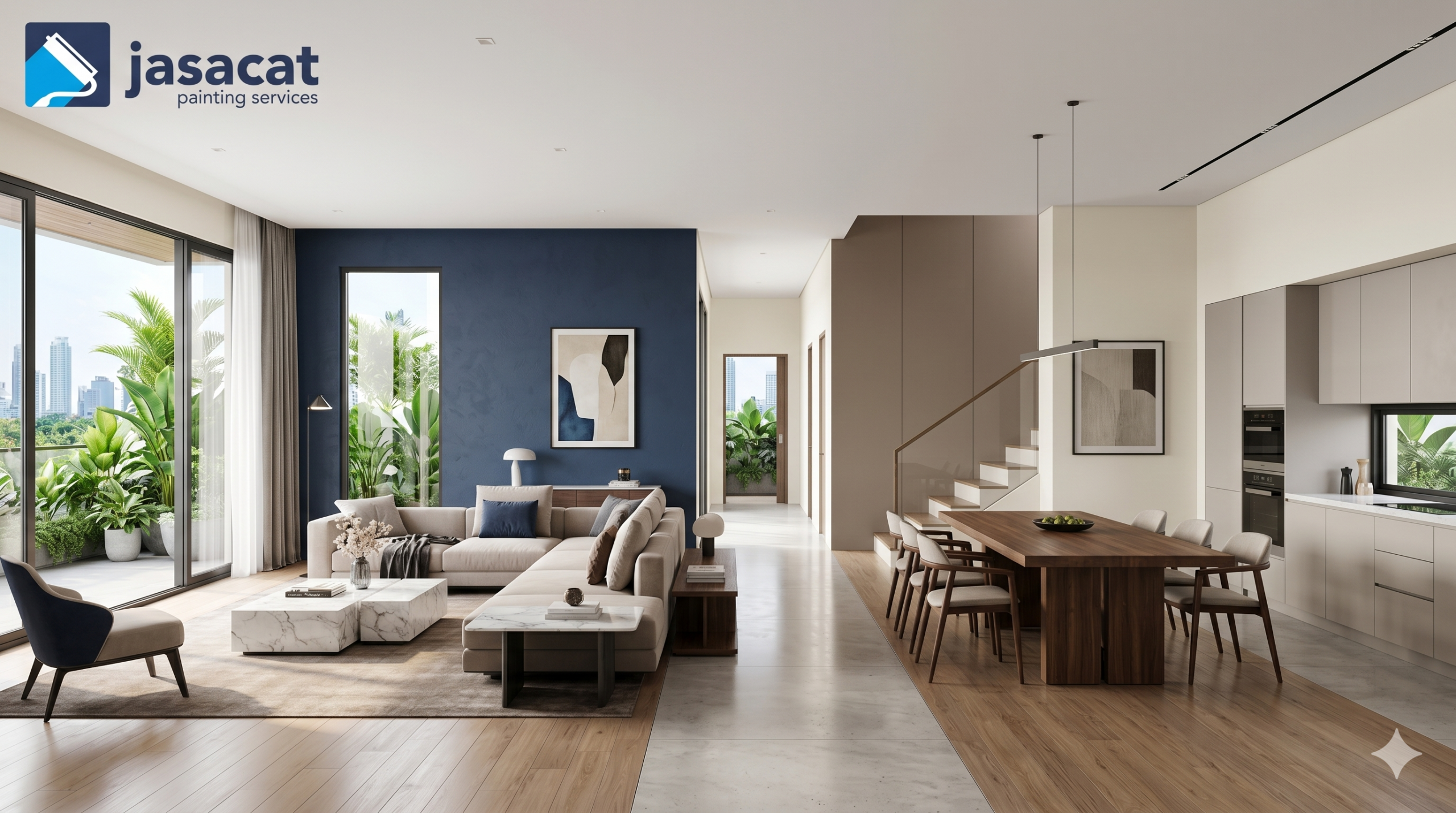 Warna Dinding Interior Rumah Mewah Pondok Gede
