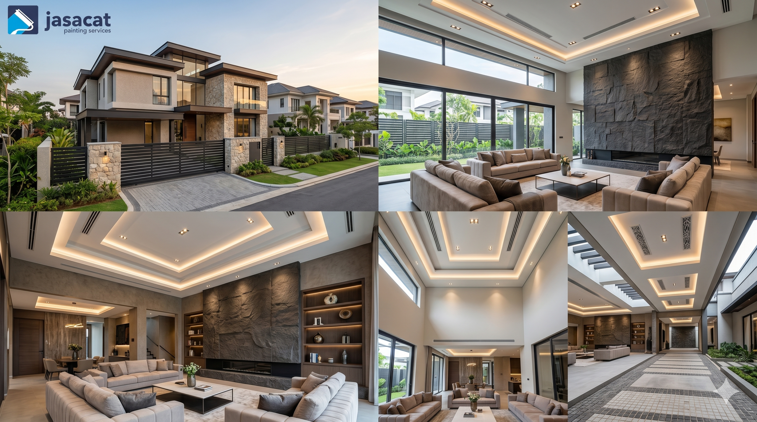 Pengecatan rumah Tanah Baru Gaya Luxury
