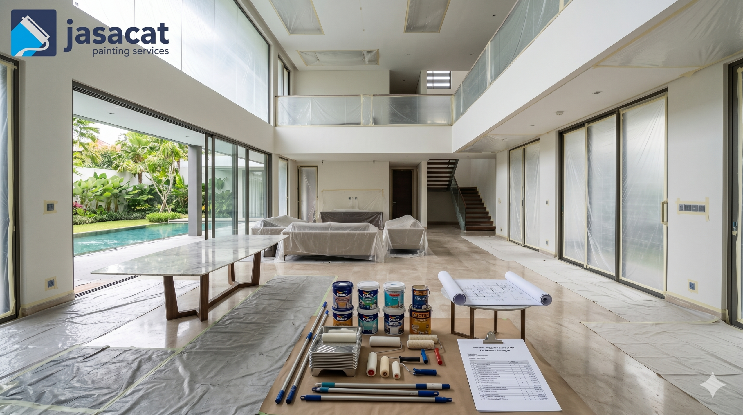 Pengecatan Premium Dharmawangsa Jakarta: Gaya Living Space