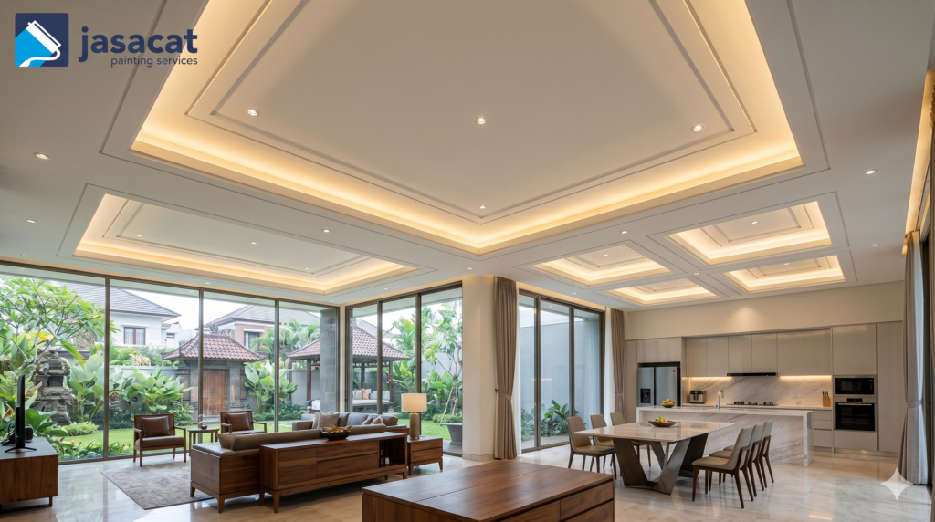 Jasa cat plafon gypsum elegan