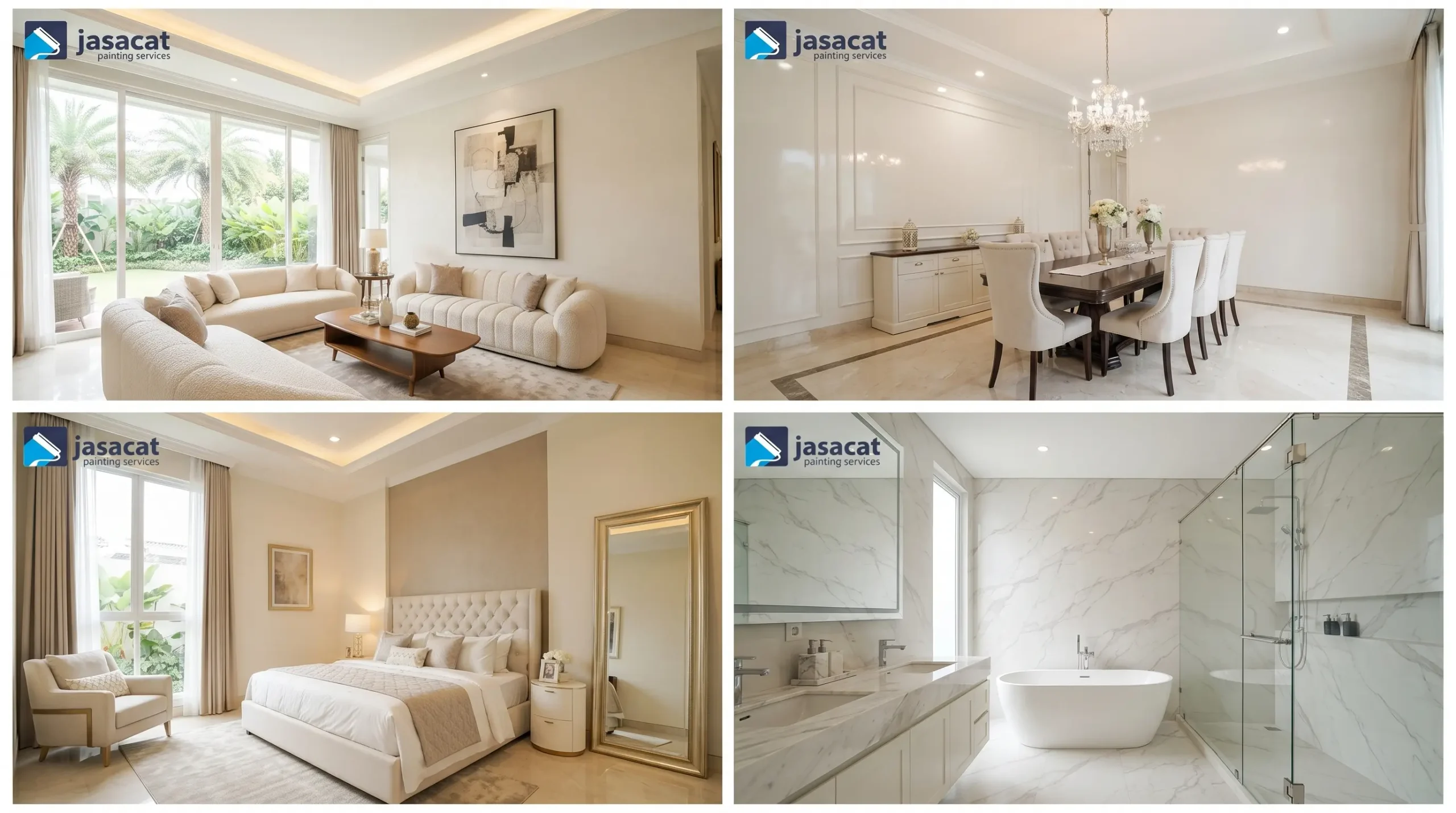 Pengecatan interior Bintaro mewah untuk rumah berkelas