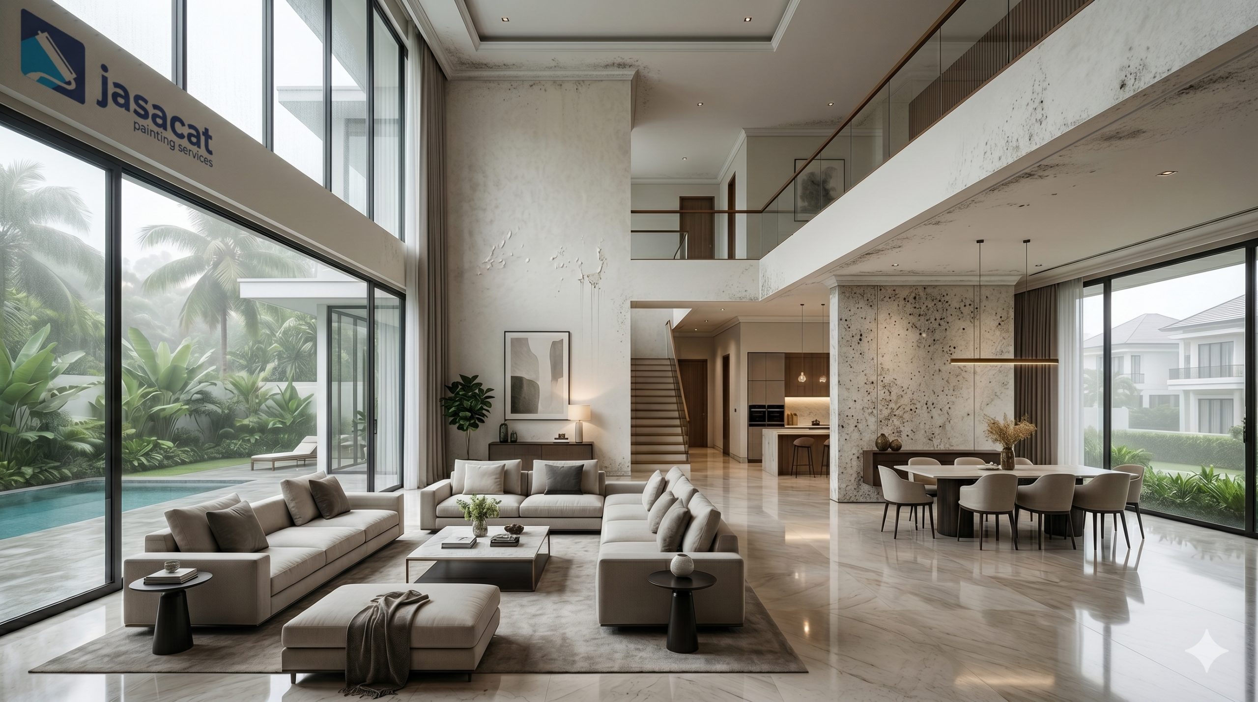 Pengecatan Interior Rumah Elit di Cibubur