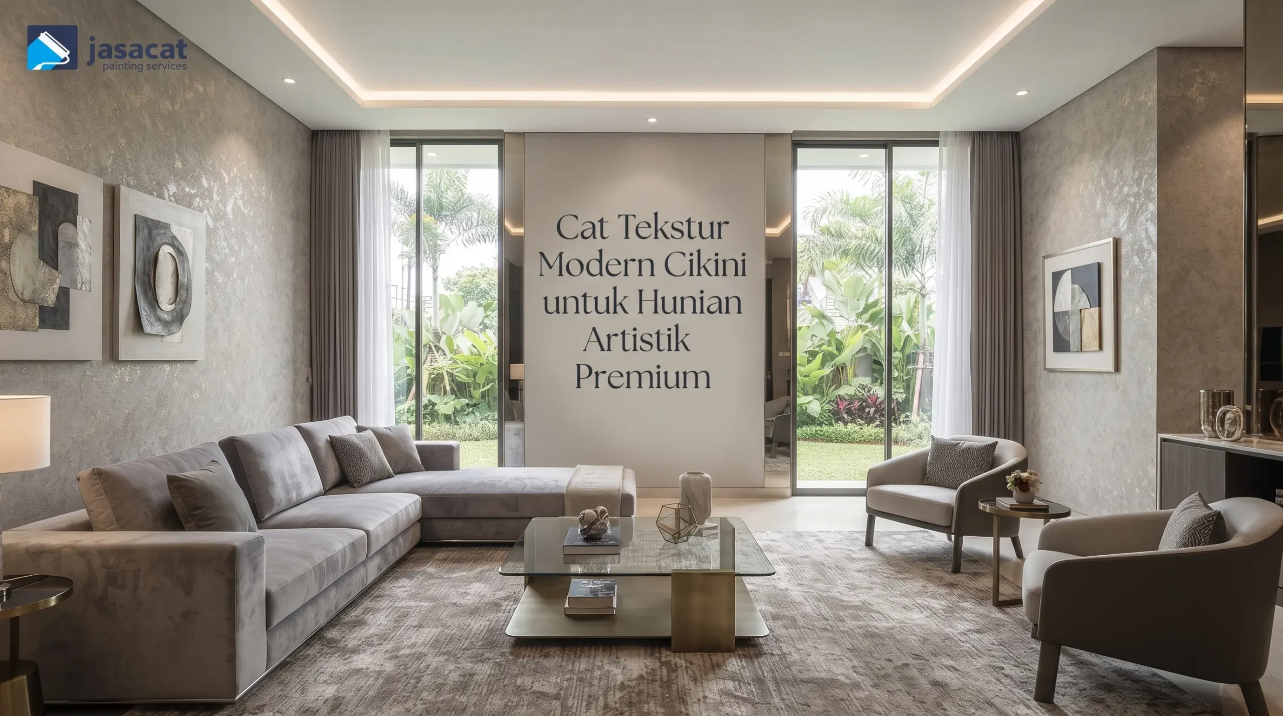 Cat Tekstur Modern Cikini untuk Hunian Artistik Premium